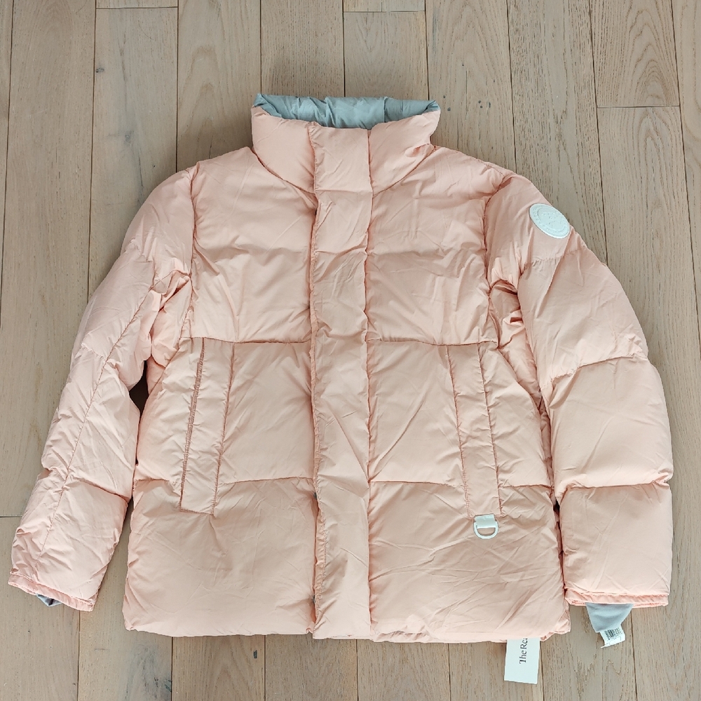 Canada Goose Brand New Orange Haze Everett Puffer With White Label
